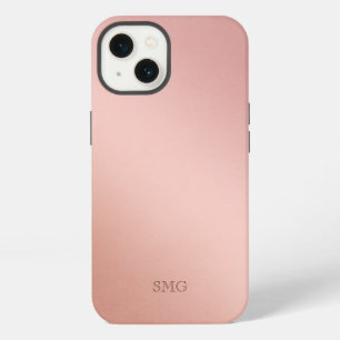 Rose Goud Kleur Aangepaste Initialen iPhone 13 Hoesje