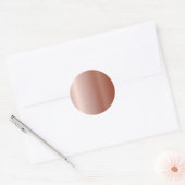 Rose Goud Lege Template, DIY Tekst Kunst Logo Ronde Sticker (Envelop)