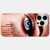 💎 Rose Goud Make-up Glam Voor Schoonheidsliefhebb Case-Mate iPhone Case (Achterkant (horizontaal))