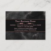 Rose Goud Marmer Visagist Haarstylist Op Maat Klantenkaartje (Achterkant)