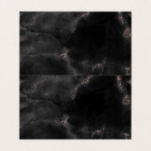 Rose Goud Marmer Visagist Haarstylist Op Maat Visitekaartje (Binnenkant ongevouwen)