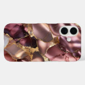 Rose Goud Marmeren Hoestelcase Luxe Abstract Case-Mate iPhone Case (Achterkant (horizontaal))