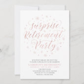 Rosé goud | Pensioneringspartij voor moderne onder Kaart (Voorkant)