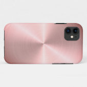 Rose Goud Radiaal Metaal | Aangepast Case-Mate iPhone Case (Achterkant (horizontaal))