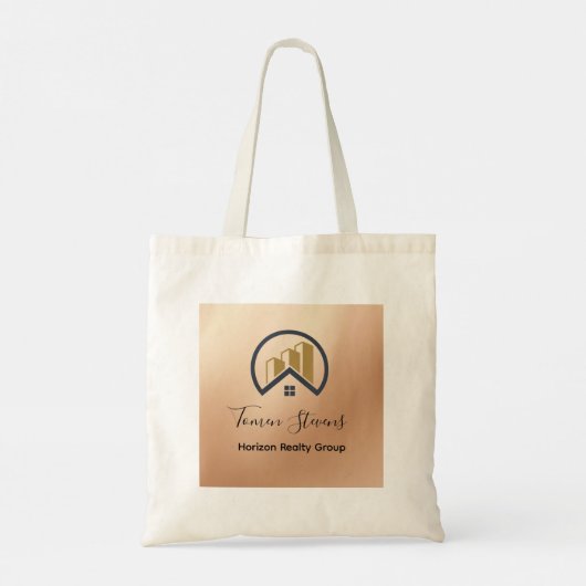 Rosé goud | Red Color Real Estate Tote Bag (Achterkant)