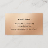 Rosé goud | Red Color Real Estate Visitekaartje (Achterkant)