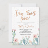 Rose Goud Taco ''bout Love Koppel Bruisparty Kaart (Voorkant)