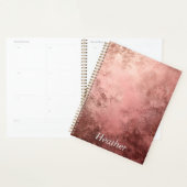 Rose Goud Textuur Achtergrond Planner (Display)