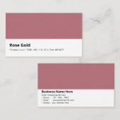 Rosé goud | Tijdloze luxe Visitekaartje (Voorkant / Achterkant)