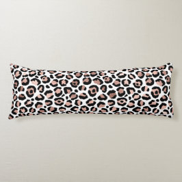 Rose goud zwart luipaardprint jachtluipaard trendy lichaamskussen