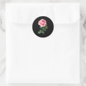 Rose Graphic Premium Tri-blend Ronde Sticker (Tas)