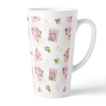 Rose Heart Name Mug – Classic Floral Gift