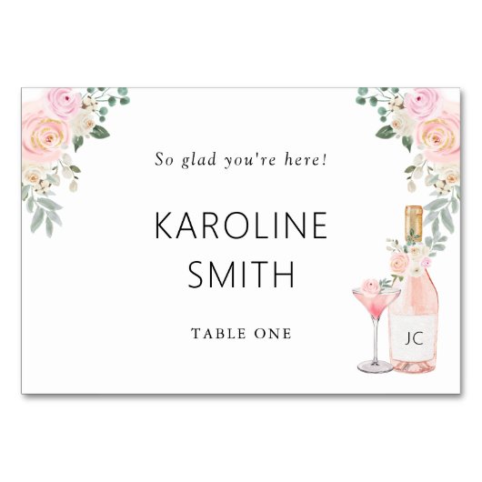 Rosé hele dag Vrijgezellenfeest Kaart (Voorkant)