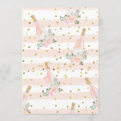 Rosé hele dag Vrijgezellenfeest tafel Kaart (Achterkant)