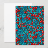 Rose hips, red and blue (Voorkant / Achterkant)