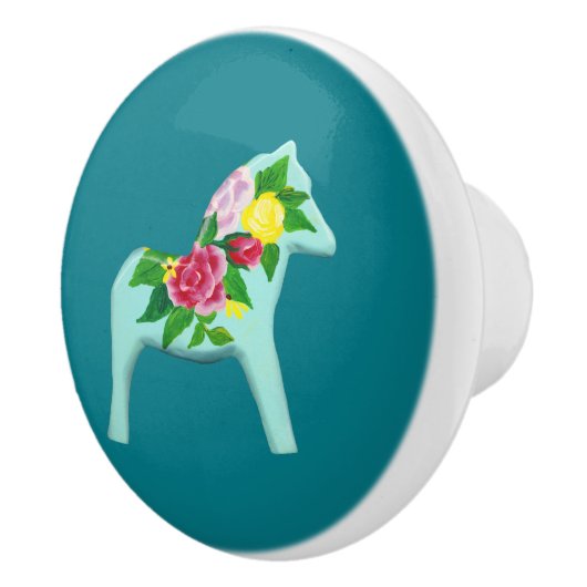 Rose Horse Keramische Knop (Rechts)