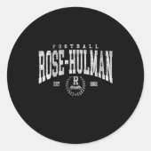 Rose Hulman Institute Of Technology Arch Retro For Ronde Sticker (Voorkant)