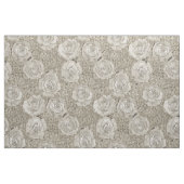 rose hydrangea floral silver tea leather stof (Fat Quarter)