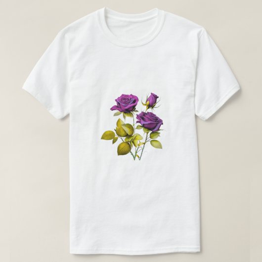  Rose Image -Mystical Elegance Floral Illustration T-shirt (Design voorkant)