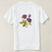  Rose Image -Mystical Elegance Floral Illustration T-shirt (Design achterkant)