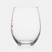 Rosé is mijn Valentijn Wijnglas Zonder Voet (Links)