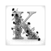 Rose "K" Rubberstempel (Afrduk)