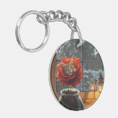 Rose Kat Droom  Sleutelhanger (Voorkant Links)