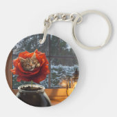 Rose Kat Droom  Sleutelhanger (Achterkant)