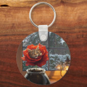 Rose Kat Droom  Sleutelhanger (Voorkant)