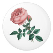 Rose Keramische Knop (Voorkant)