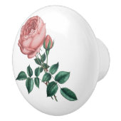 Rose Keramische Knop (Rechts)