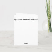 Rose kitty fairy notecard kaart (Achterkant)