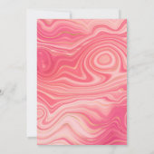 Rose Kwarts en Blush Strata Bruiloft voor Mr. en M Kaart (Achterkant)