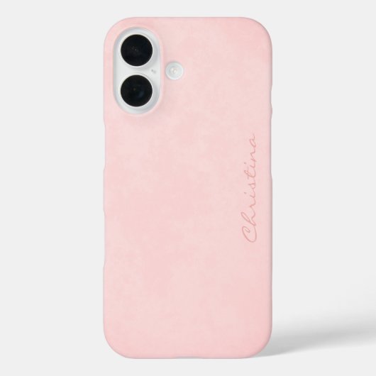 Rose Kwarts Handtekening op Vlekkerig Mistige Roze Case-Mate iPhone Case (Achterkant)