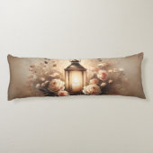 Rose Lantern Glow Bouquet Lichaamskussen (Achterkant)