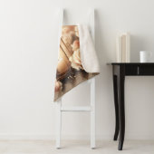 Rose Lantern Glow Bouquet Sherpa Deken (In situ)