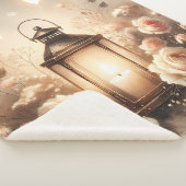 Rose Lantern Glow Bouquet Sherpa Deken (3/4)