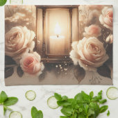 Rose Lantern Glow Bouquet Theedoek (Gevouwen)