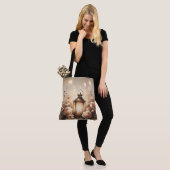 Rose Lantern Glow Bouquet Tote Bag (Op model)