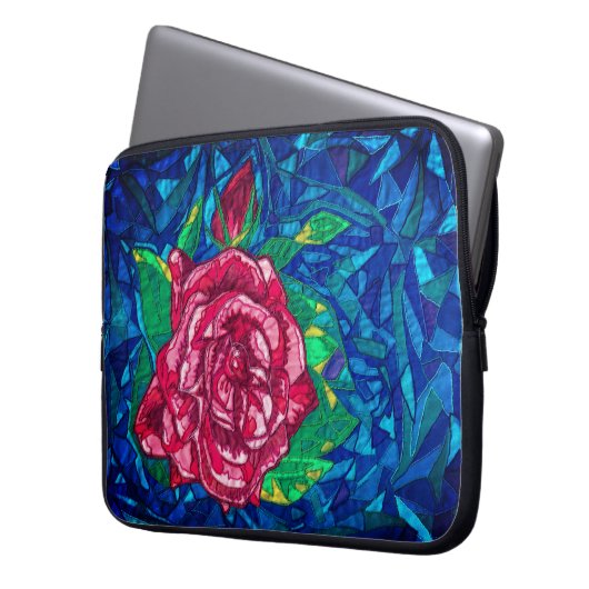 Rose Laptop Sleeve (Voorkant Links)