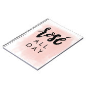 Rosé-laptop voor de hele dag notitieboek (Linkerzijde)