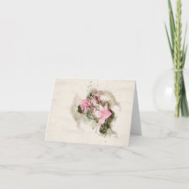 Rose Laurel Flower Kaart