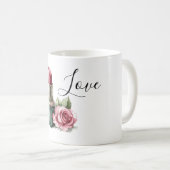 Rose Lipstick Flower Koffiemok (Voorkant rechts)