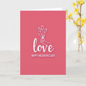 Rose Love Minimalist Card Kaart (Gele Bloem)