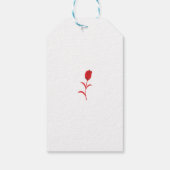 Rose Madder, Lava Rood, bloemendesign Cadeaulabel (Achterkant)