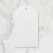 Rose Madder, Lava Rood, bloemendesign Cadeaulabels (Voorkant)