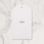 Rose Madder, Thunderbird bloemendesign Cadeaulabels (Achterkant)