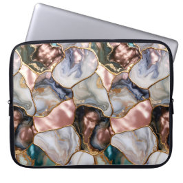 Rose Marble Laptop Hoesje Elegante Hoes