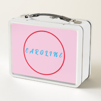 Rose Metal Lunchbox