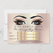 Rose Metallic Lash Makeup Artist Certificaat Cadea (Voorkant)